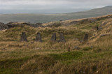 Abandoned pieces of worked granite.