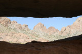 Window of weathering--Chris showed us this interesting place on Kofa Queen Road