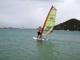 Bryan learning to windsurf