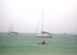 Kayaking in a squall