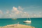 The beach scene in Antigua