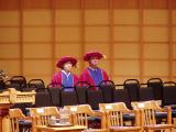 The two (our of four) PhD candidates who showed up to the ceremony