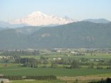 Mount Baker across the Fraser Valley