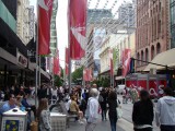 Melbourne streetscape Bourke St