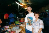 George and Jasmine at the night market, Feb 1995
