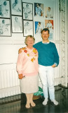 My Mum Ciss & Me in Baba House, June 1990