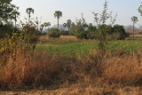 The view outside our hut