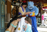 The Aladdin characters with Lynsey