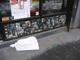 A cell phone wall in East village