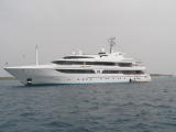 Superyacht Lady Marina seen June 2006 off Es Cavall