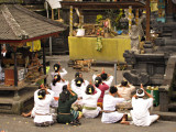 Attending a Shrine inside Besakih