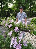 Peter with Clematis
