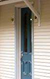 Front door with trim