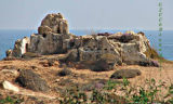 Rocky outcrop by the Mediterranean