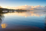 From the promontary at Lomond Shores looking north