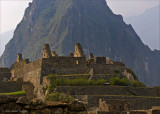 Machu Picchu, mountain and buildings