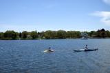 Kayaks on the Great River