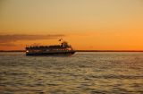 Ferry Returns at Sunset