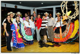 With the local dancers