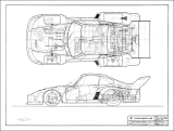 Porsche 935 Technical Drawing