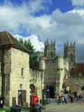 Bootham Bar,with York Minster,behind.