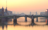 Southwark Bridge in the dawn