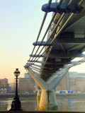 Millenium Bridge in the sunrise / 2