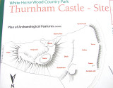 Thurnham  Castle : a plan of the remains