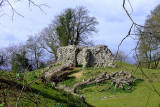 Thurnham Castle : the gatehouse from the motte(ringwork on the plan)