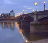Battersea Bridge before the dawn