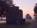 WW2  Machine  gun  HQ  in  the  dawn