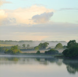Morning  mist  over  Batemans  Hill.