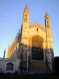 Kings  College  chapel  catches  early  sunshine.