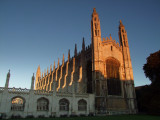 Kings  College  chapel, catching  the  morning  sunlight.