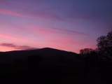 Sunset  over  Hopton Titterhill  397m.
