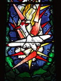 The 398th.Bomb Group Memorial Window;a detail.
