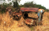 rusted tractor