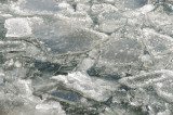 High winds broke up the ice on Flathead Lake MT