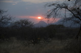 sunset in the Samburu