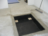 Cement work done and box put in place.JPG