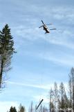 Logging with heliocopter