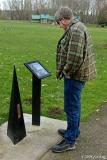 That tiny ball on the pedestal is the earth - our solar system