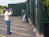 Shooting a sign...