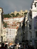 the Castelo de Sao Jorge above the city