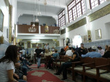 a working synagogue (and a noisy Israeli tour group)