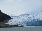 the edge of the glacier