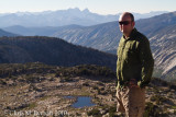 Me at Silver Pass, Mt Ritter and Banner Peak behind.