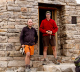 Me and Roy outside Muir Hut