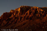 Sunset light on Mt Whitney faces