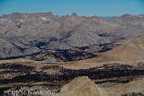 The Mountains of the Great Western Divide and Bighorn Plateau from Mt Whitney